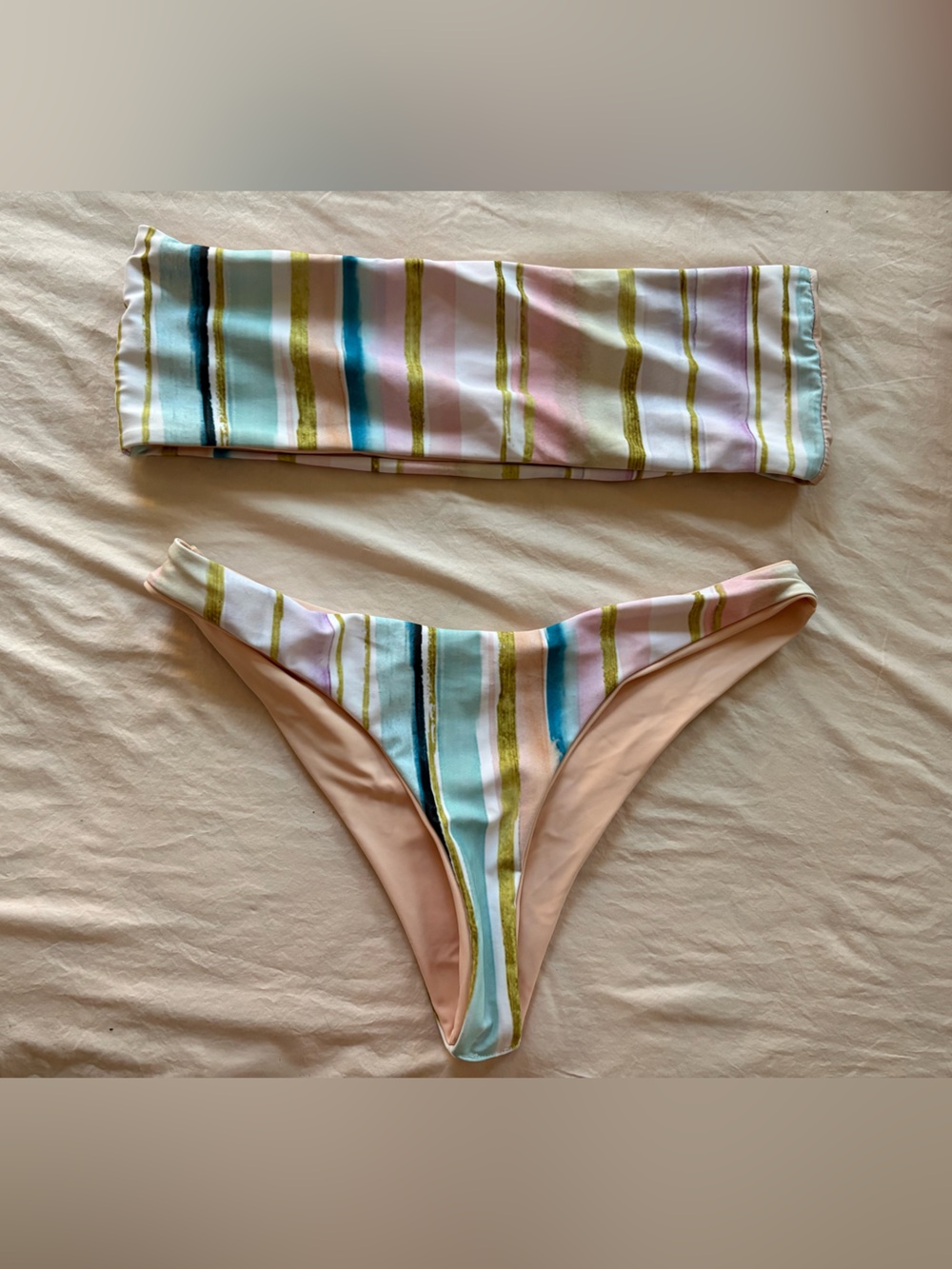 Bandeau bikini set 🩵👙